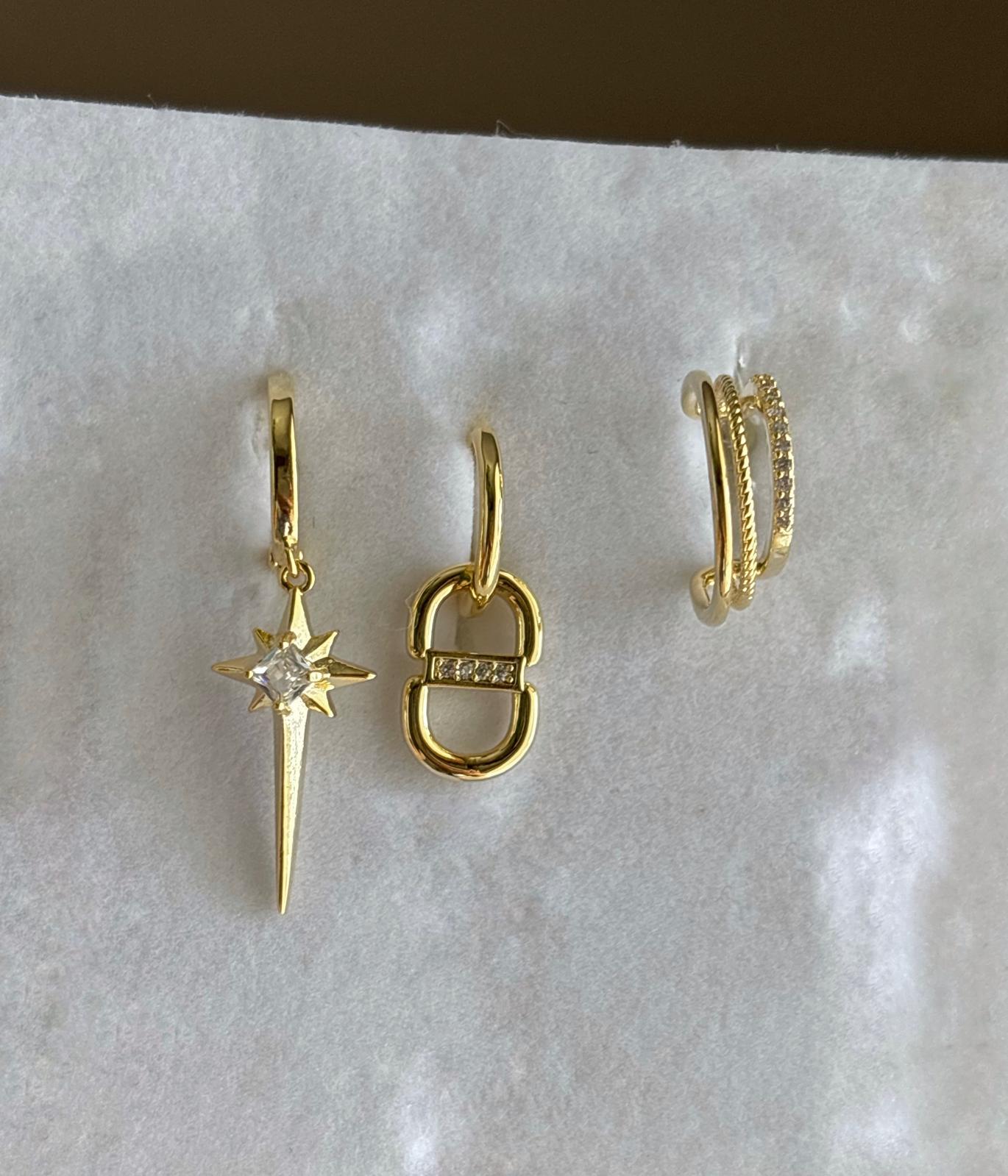 Üçlü Kombin Küpe