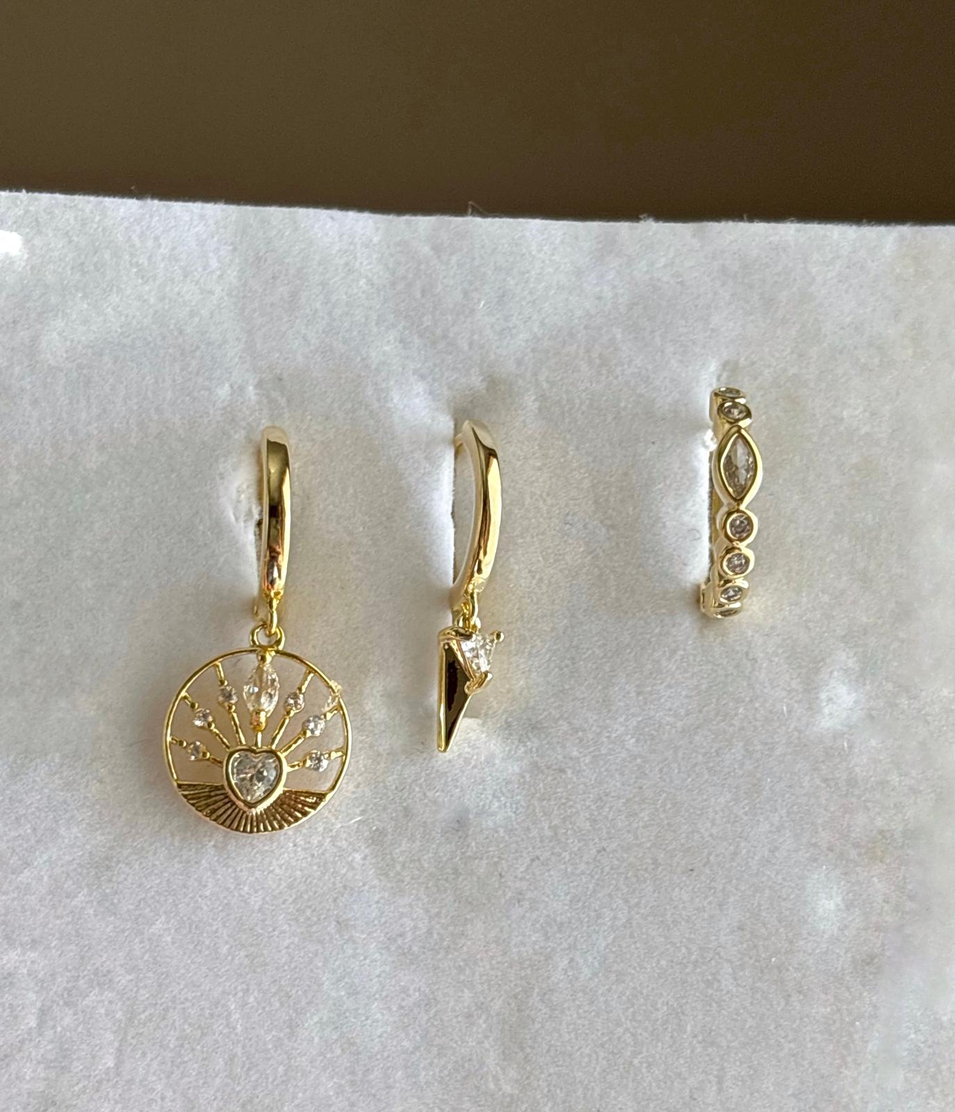 Üçlü Kombin Küpe