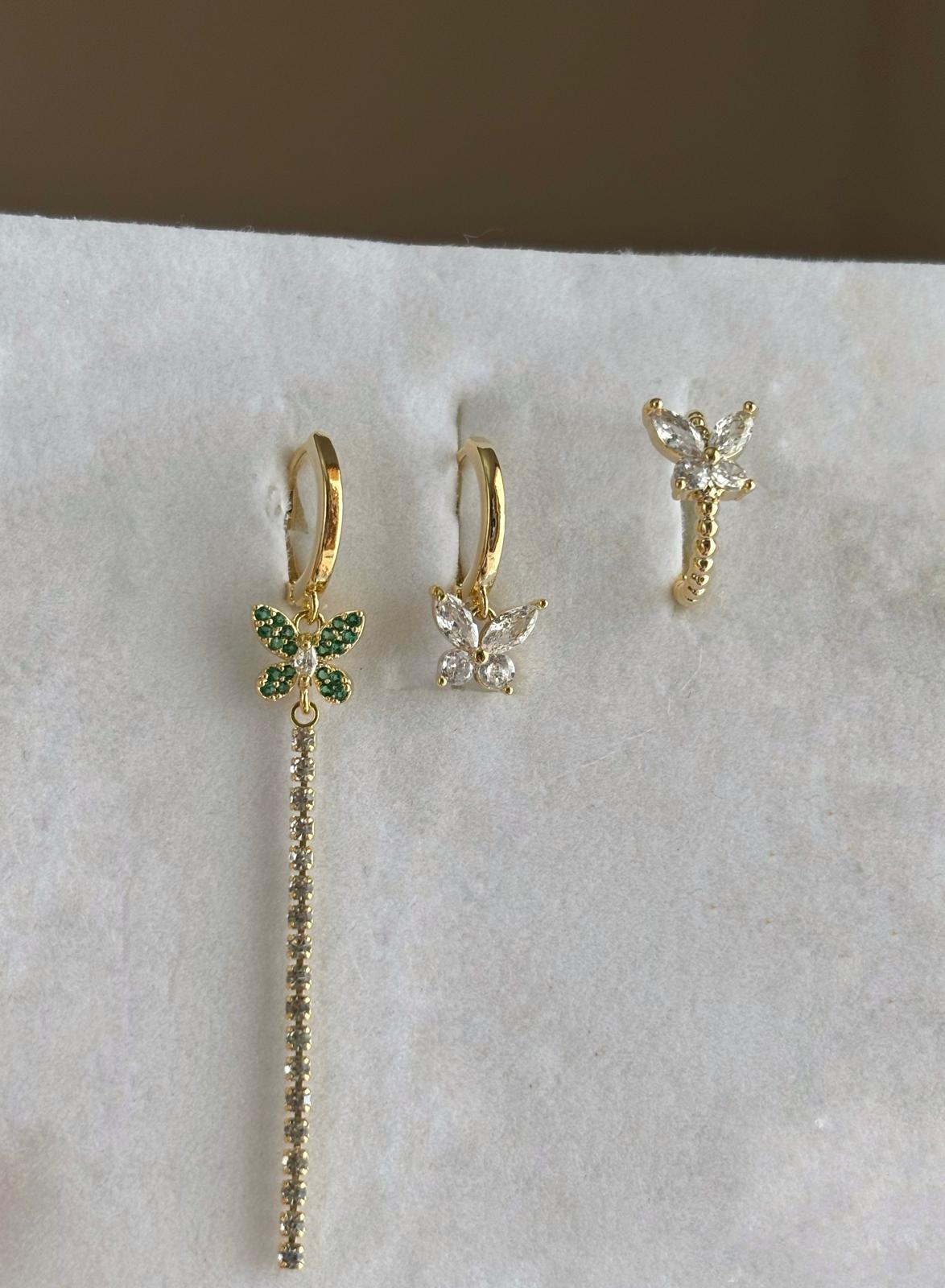 Üçlü Kombin Küpe