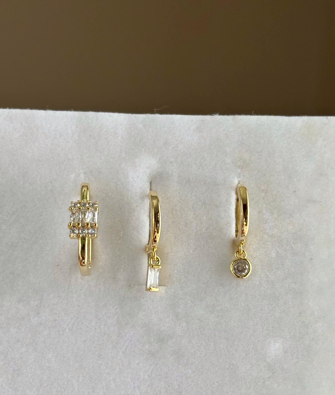 Üçlü Kombin Küpe