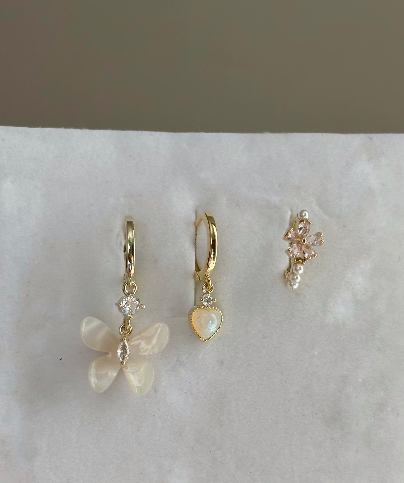 Üçlü Kombin Küpe