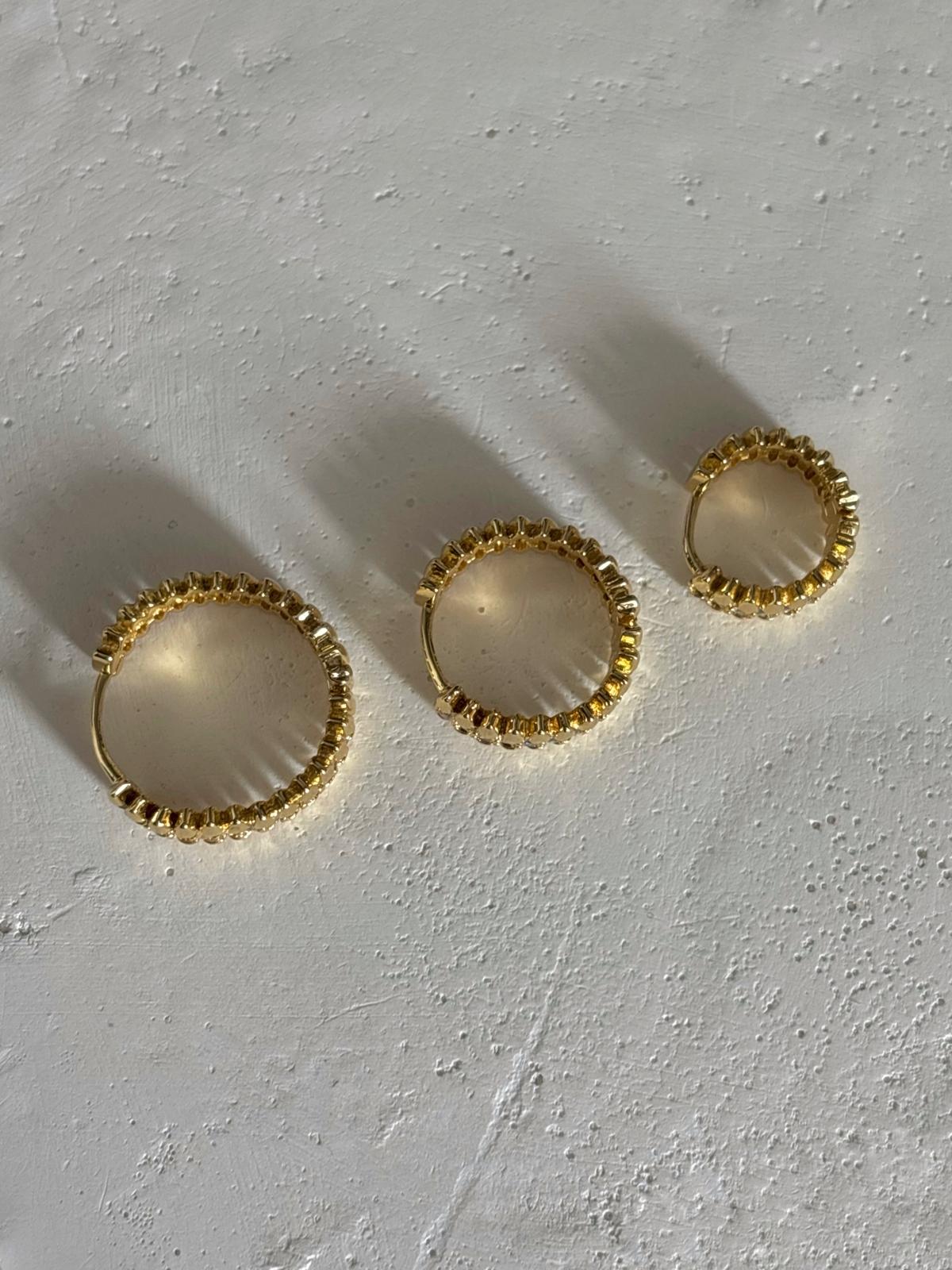 Üçlü Zikzak Küpe