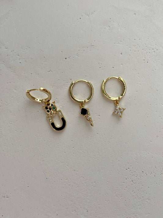 Üçlü Kombin Küpe