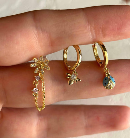 Üçlü Kombin Küpe