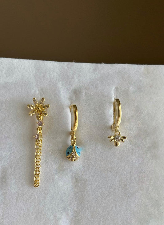 Üçlü Kombin Küpe