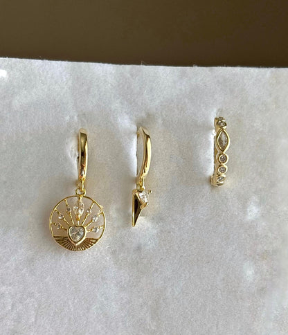 Üçlü Kombin Küpe