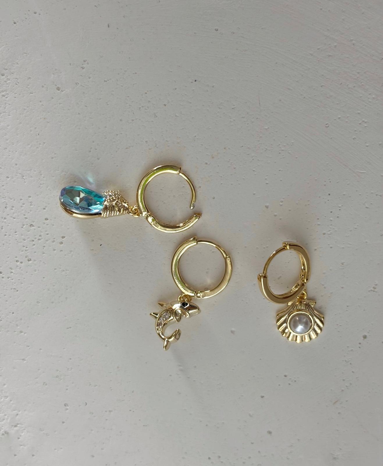 Üçlü Kombin Küpe