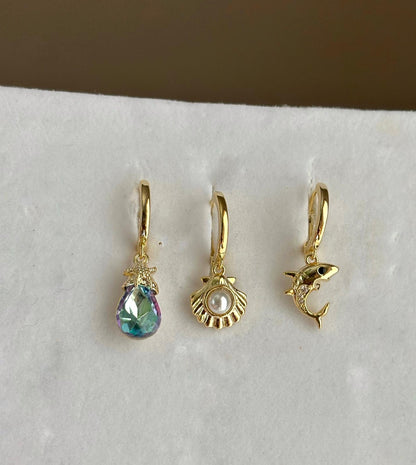 Üçlü Kombin Küpe