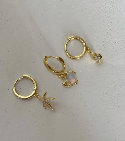 Üçlü Kombin Küpe