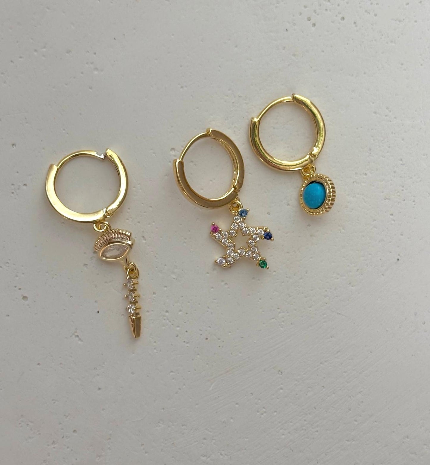 Üçlü Kombin Küpe