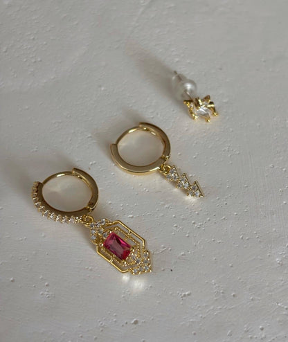 Üçlü Kombin Küpe