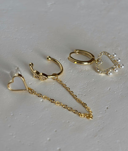 Üçlü Kombin Küpe