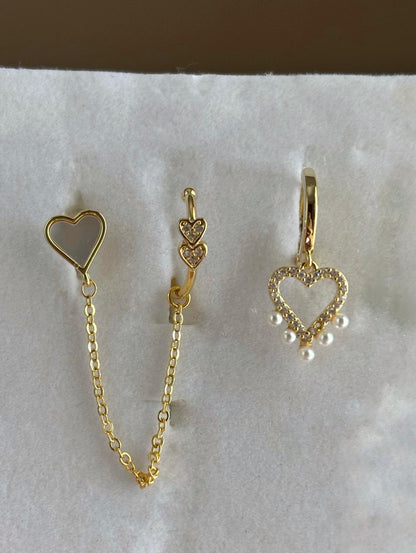 Üçlü Kombin Küpe