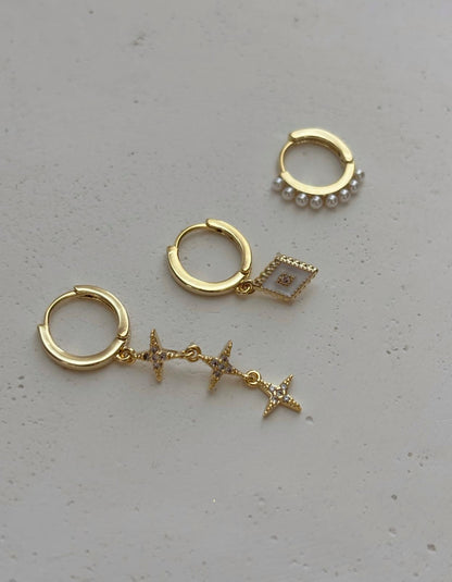 Üçlü Kombin Küpe