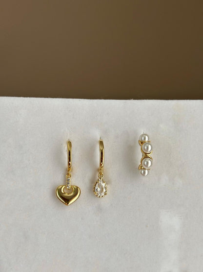 Üçlü Kombin Küpe