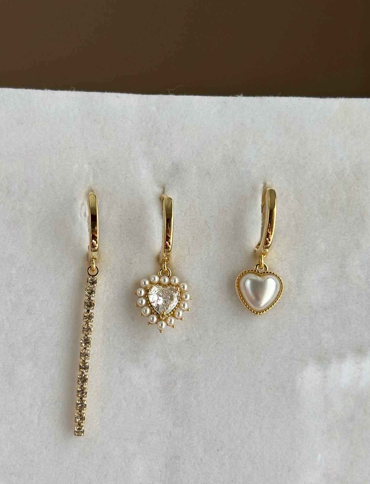 Üçlü Kombin Küpe