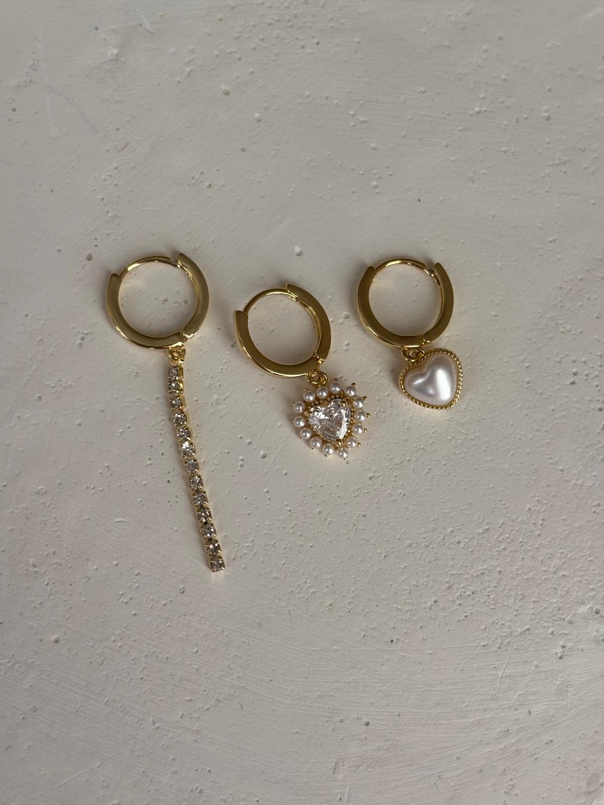 Üçlü Kombin Küpe