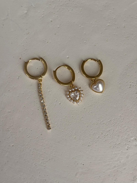 Üçlü Kombin Küpe