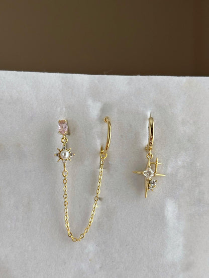 Üçlü Kombin Küpe