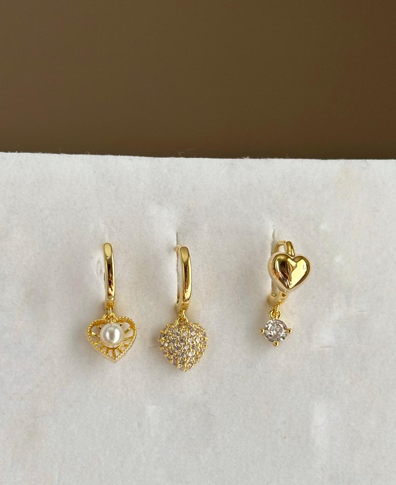 Üçlü Kombin Küpe