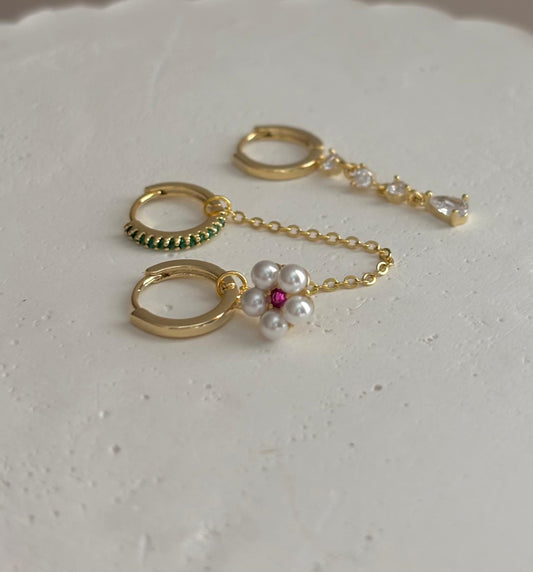 Üçlü Kombin Küpe