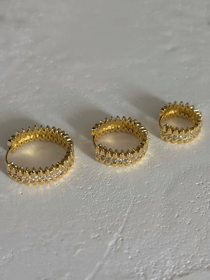 Üçlü Zikzak Küpe