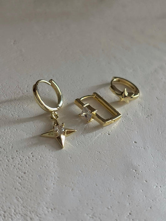 Üçlü Kombin Küpe