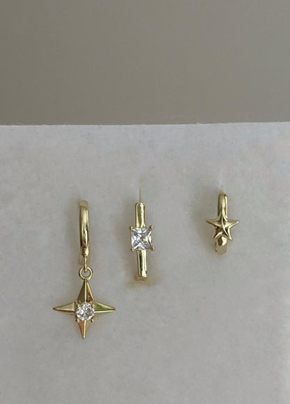 Üçlü Kombin Küpe