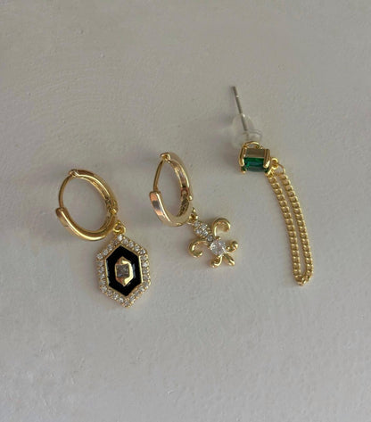 Üçlü Kombin Küpe