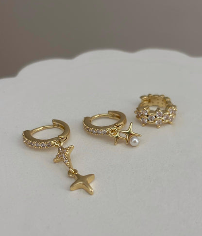 Üçlü Kombin Küpe