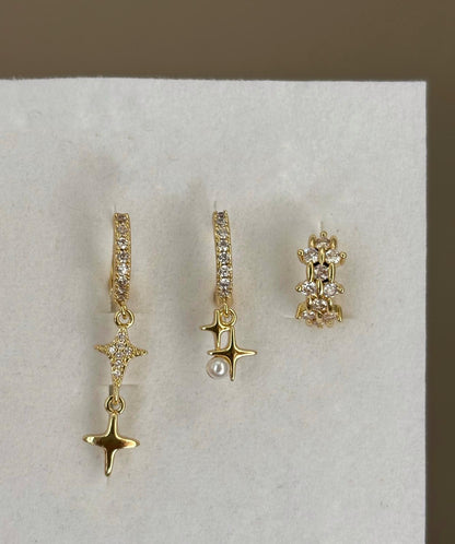 Üçlü Kombin Küpe