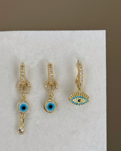 Üçlü Kombin Küpe