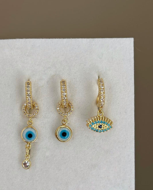 Üçlü Kombin Küpe