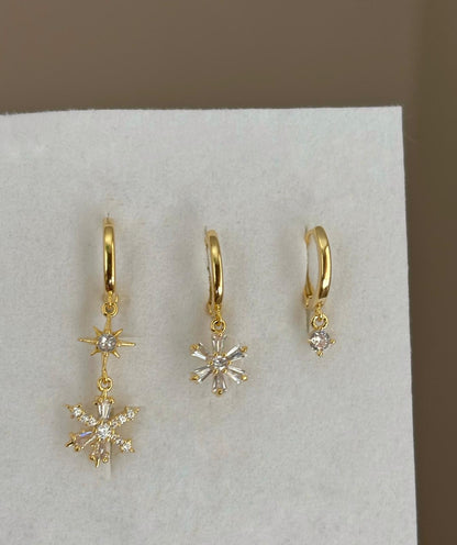 Üçlü Kombin Küpe