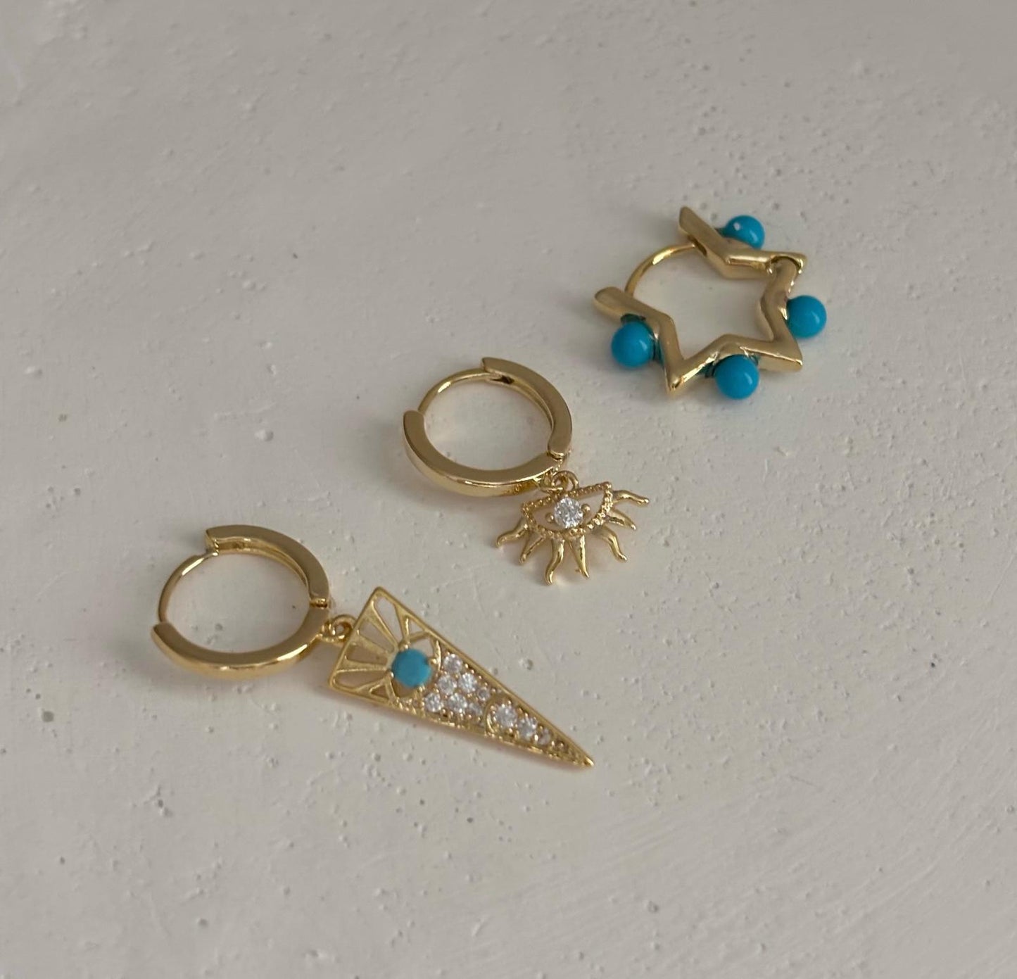 Üçlü Kombin Küpe