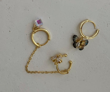 Üçlü Kombin Küpe