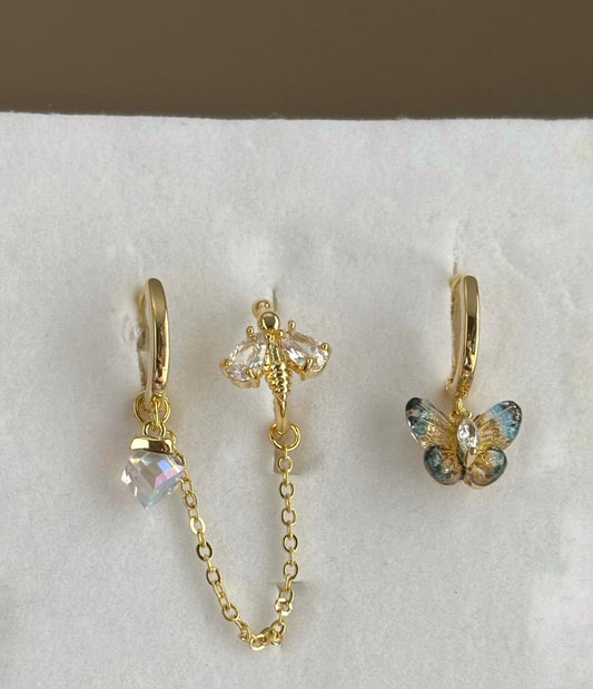 Üçlü Kombin Küpe