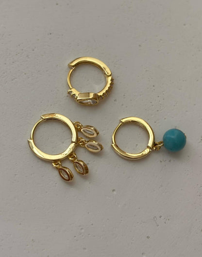 Üçlü Kombin Küpe