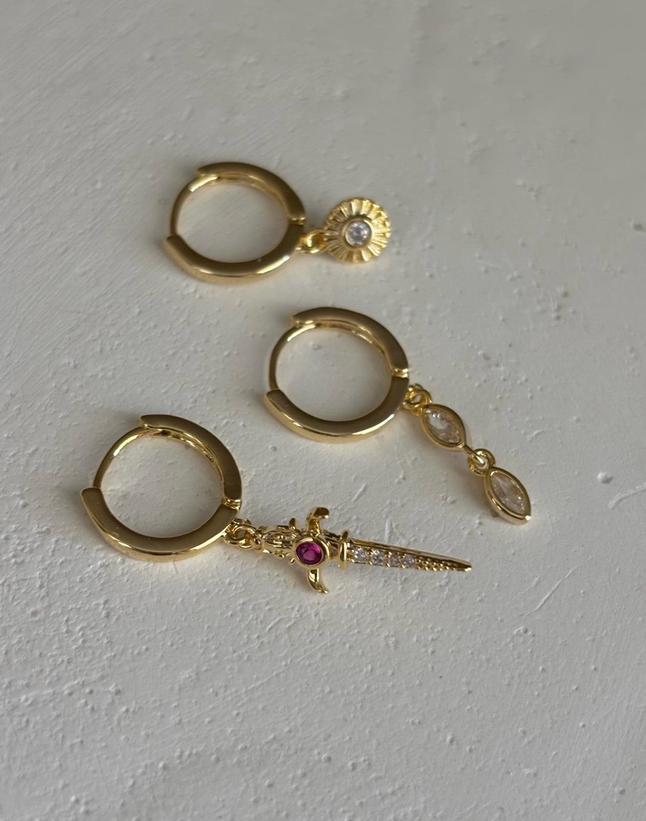 Üçlü Kombin Küpe