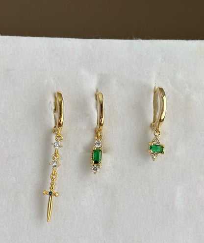 Üçlü Kombin Küpe