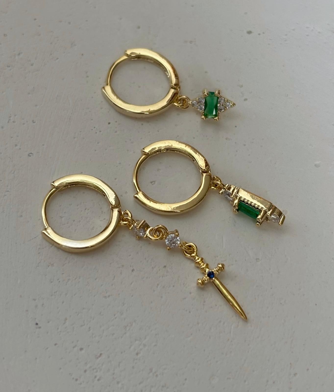 Üçlü Kombin Küpe