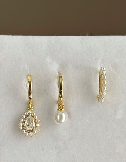 Üçlü Kombin Küpe