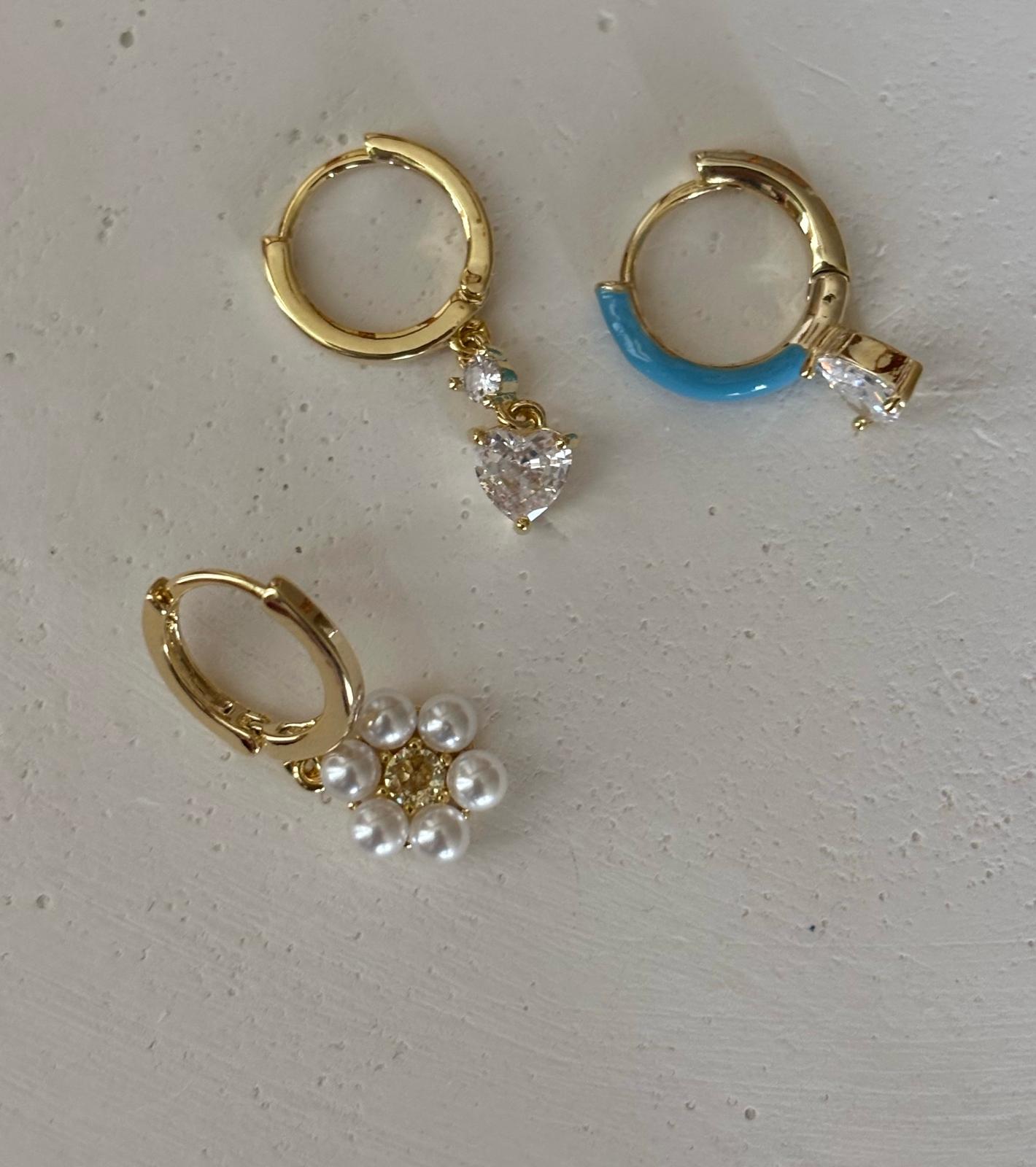 Üçlü Kombin Küpe