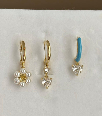 Üçlü Kombin Küpe