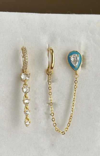 Üçlü Kombin Küpe