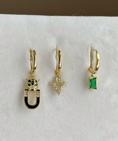 Üçlü Kombin Küpe