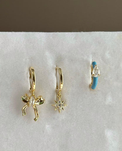 Üçlü Kombin Küpe