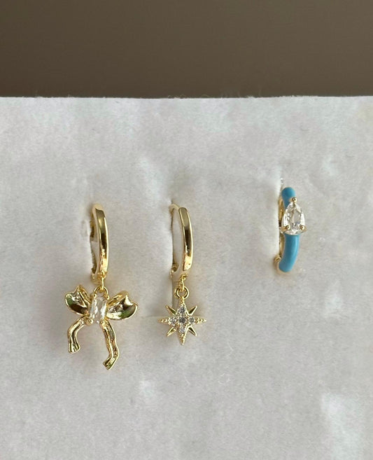 Üçlü Kombin Küpe