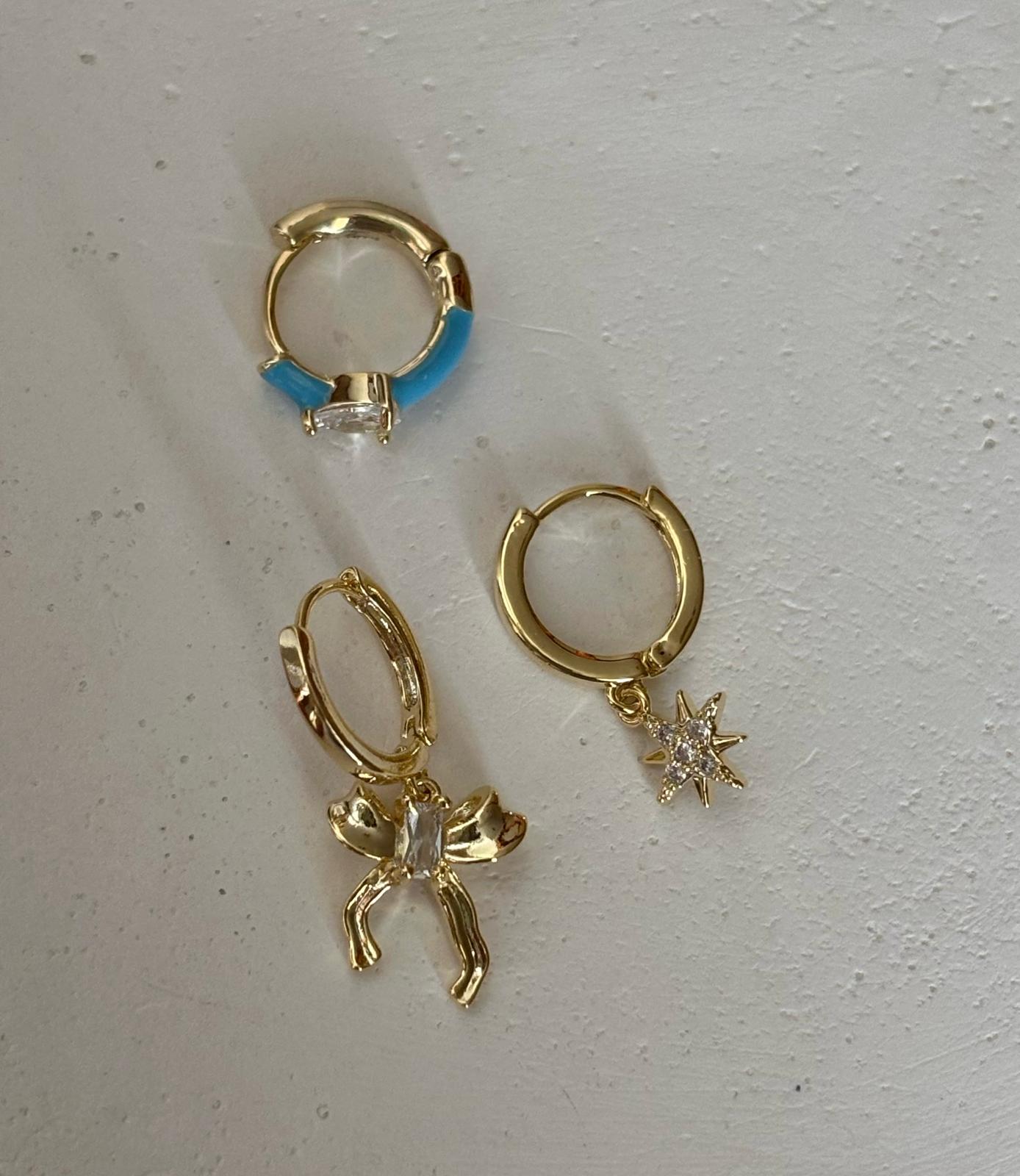 Üçlü Kombin Küpe