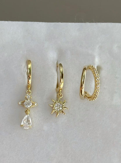 Üçlü Kombin Küpe